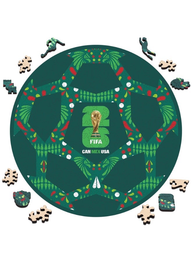 FIFA World Cup Official FIFA World Cup 2026 Wooden Puzzle – Mexico Football | Licensed Puzzle Gift for Adults - Image 1